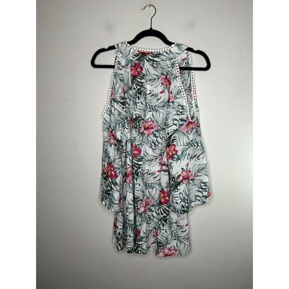 Solitaire Swim Women's Floral Beach Cover Up Dress Pullover Size Small N… - Picture 15 of 16
